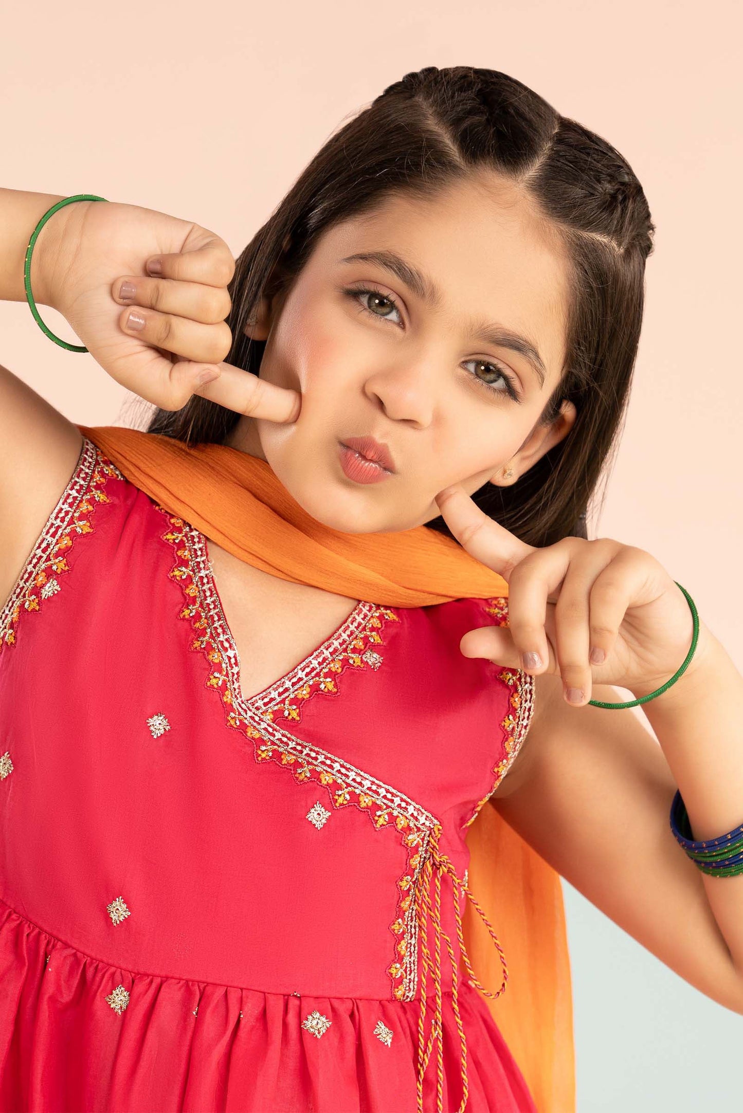 3 Piece Embroidered Lawn Suit - by Maria Faisal - Registered Vendor of : Maria B Kids - 100% Original Designer Dress