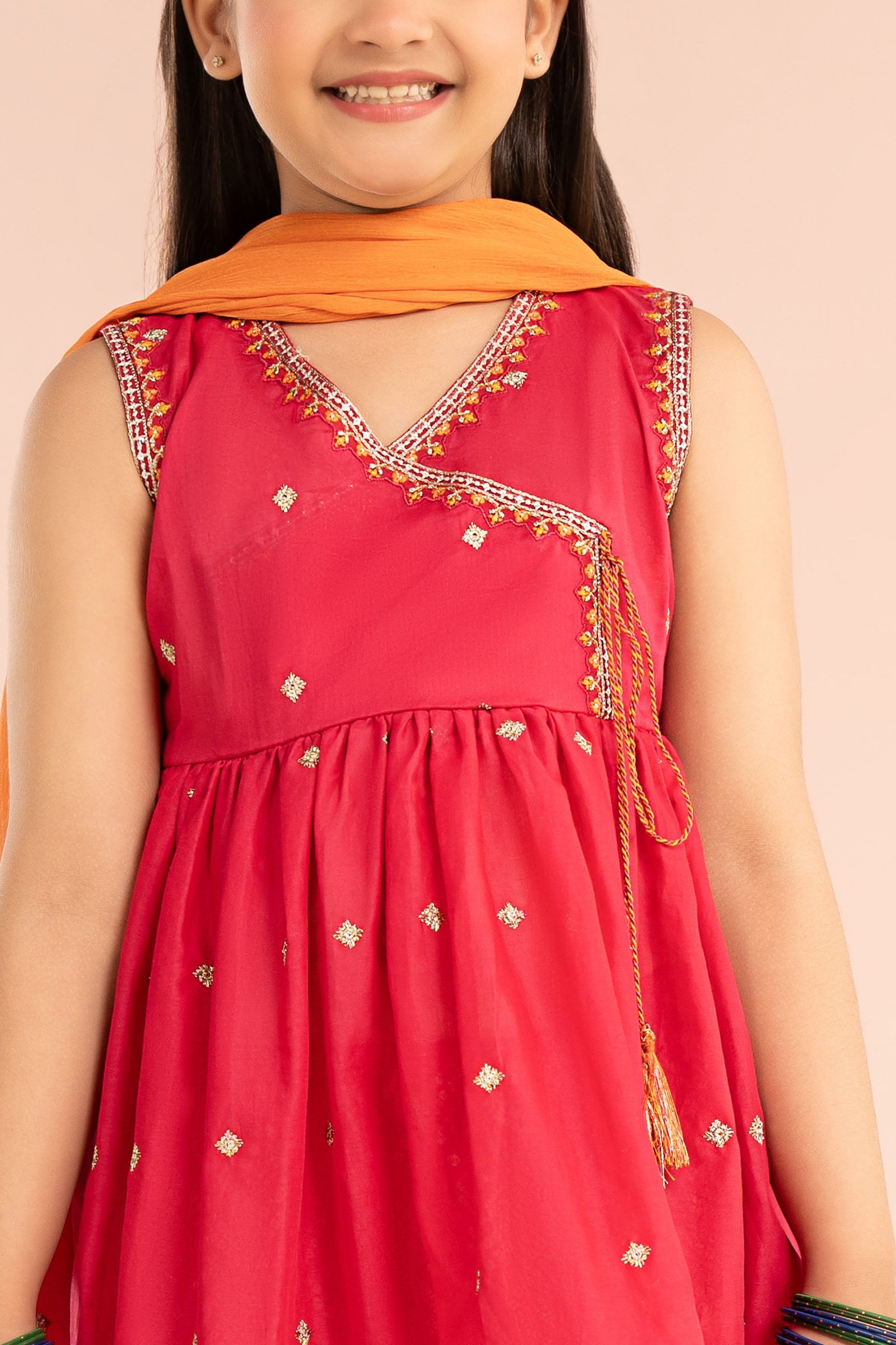 3 Piece Embroidered Lawn Suit - by Maria Faisal - Registered Vendor of : Maria B Kids - 100% Original Designer Dress