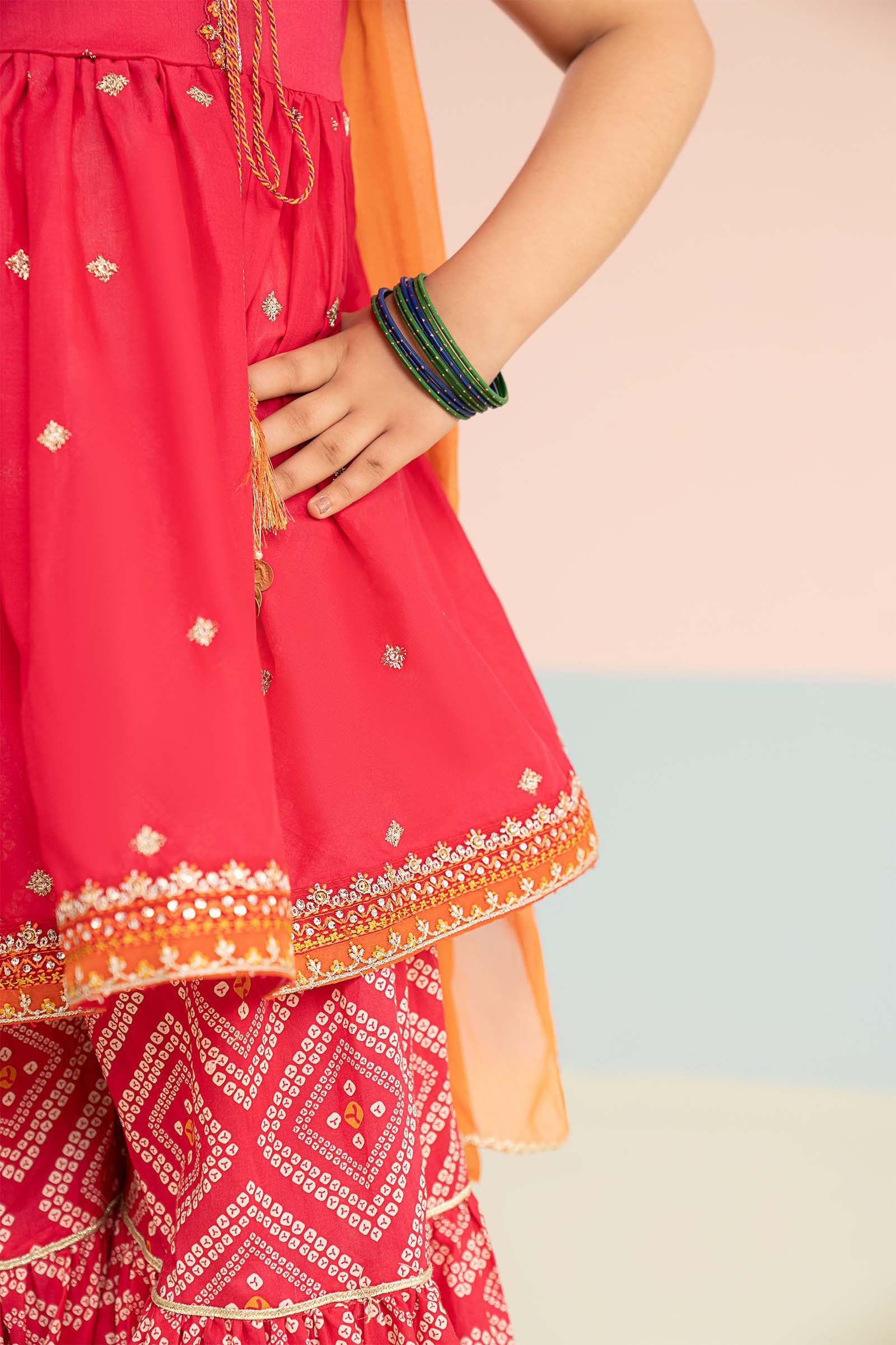 3 Piece Embroidered Lawn Suit - by Maria Faisal - Registered Vendor of : Maria B Kids - 100% Original Designer Dress