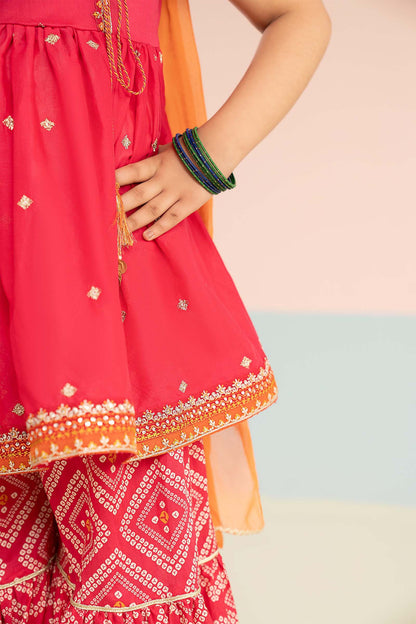 3 Piece Embroidered Lawn Suit - by Maria Faisal - Registered Vendor of : Maria B Kids - 100% Original Designer Dress