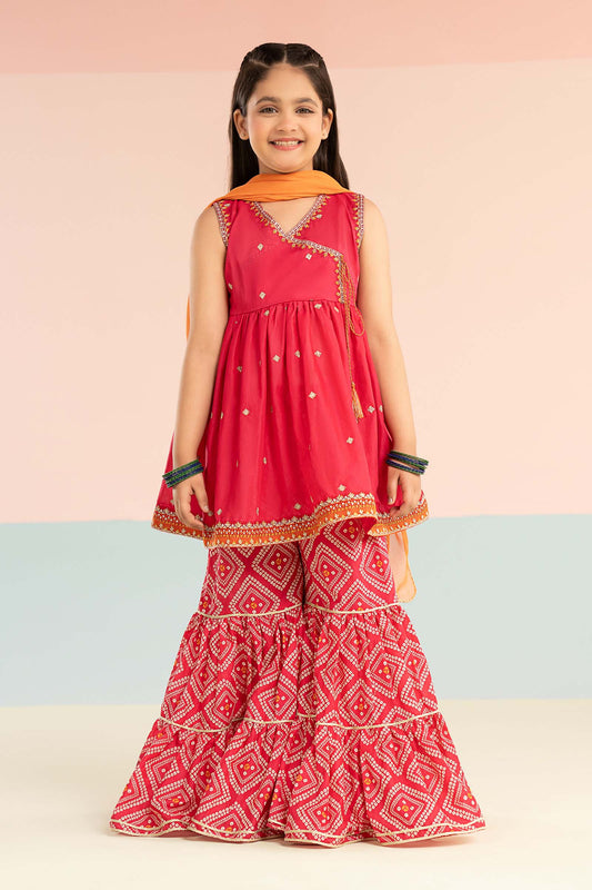 3 Piece Embroidered Lawn Suit - by Maria Faisal - Registered Vendor of : Maria B Kids - 100% Original Designer Dress