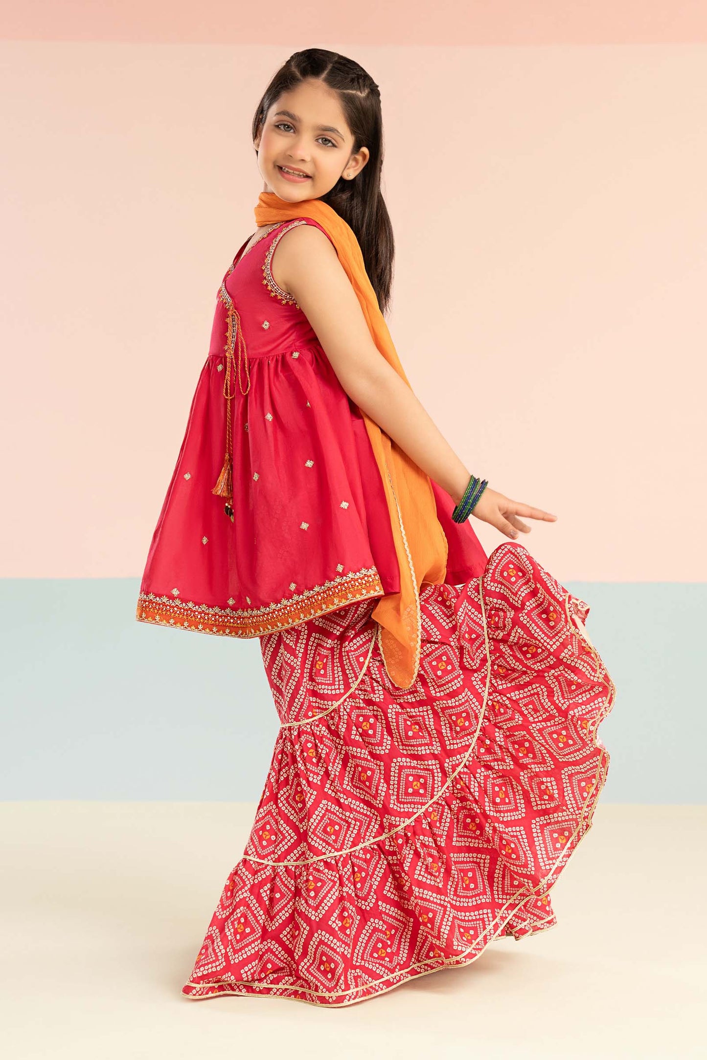 3 Piece Embroidered Lawn Suit - by Maria Faisal - Registered Vendor of : Maria B Kids - 100% Original Designer Dress