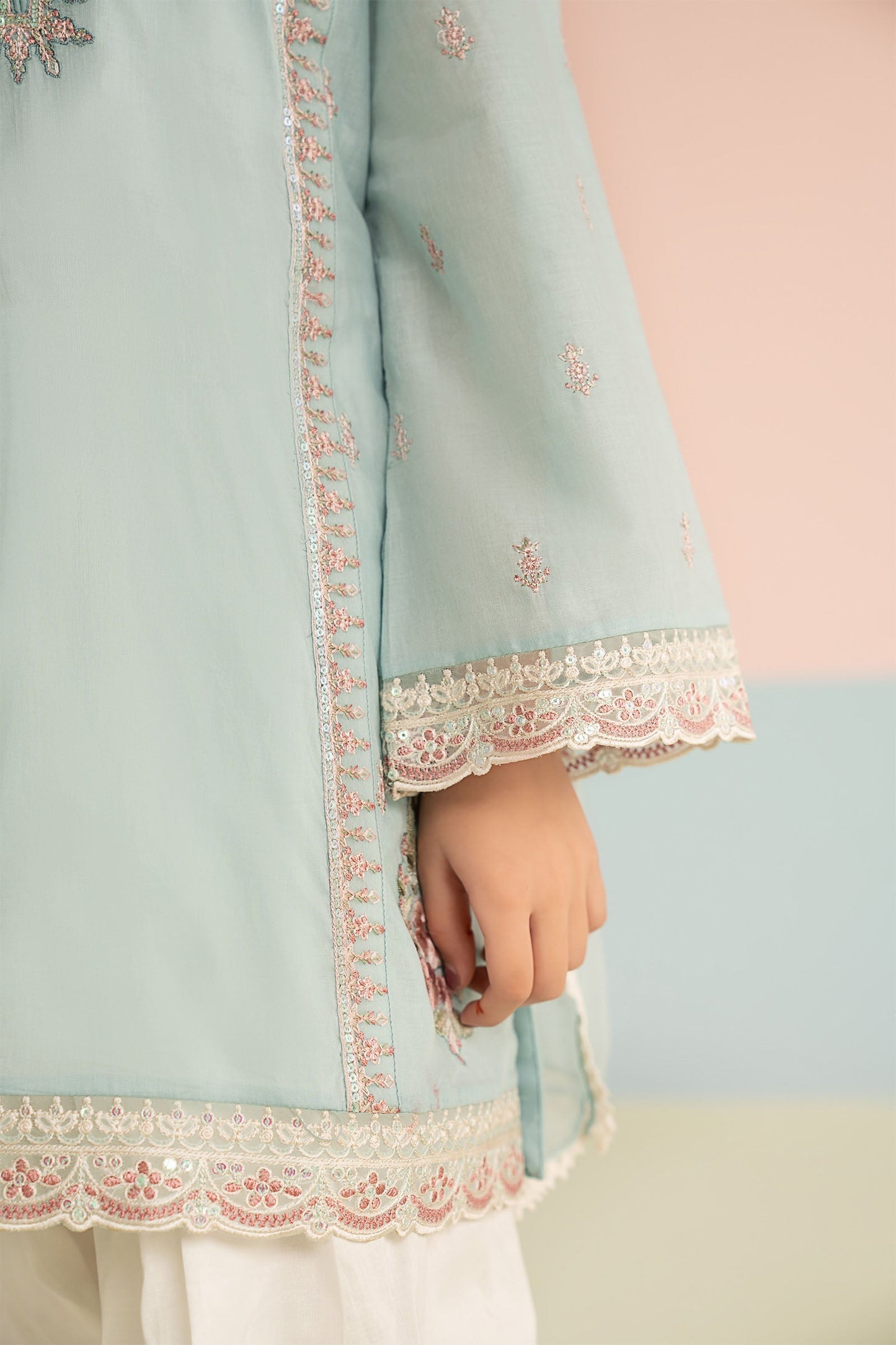 3 Piece Embroidered Lawn Suit - Kids Clothing - available at Maria Faisal in UK and USA.