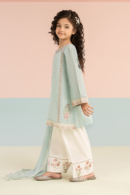 3 Piece Embroidered Lawn Suit - Kids Clothing - available at Maria Faisal in UK and USA.