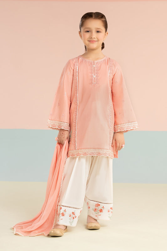 3 Piece Embroidered Lawn Suit - Kids Clothing - available at Maria Faisal in UK and USA.