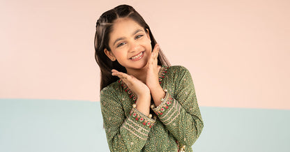 3 Piece Embroidered Lawn Suit - by Maria Faisal - Registered Vendor of : Maria B Kids - 100% Original Designer Dress
