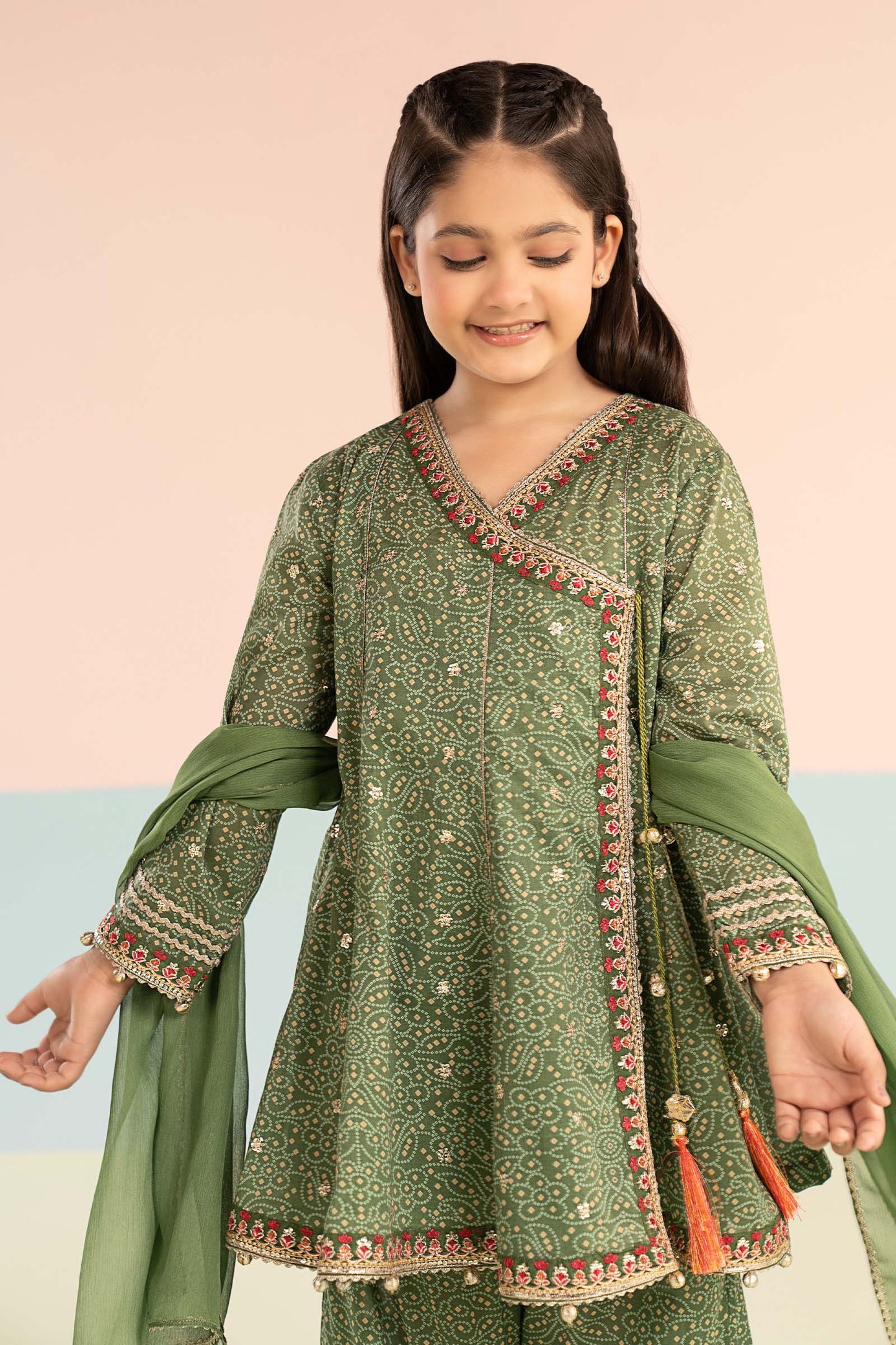 3 Piece Embroidered Lawn Suit - by Maria Faisal - Registered Vendor of : Maria B Kids - 100% Original Designer Dress