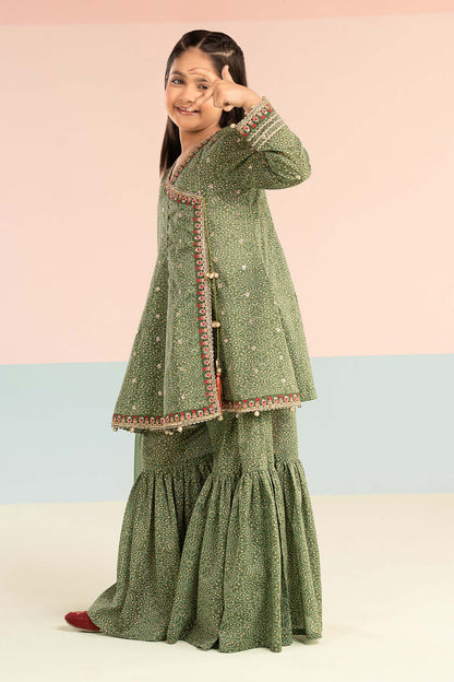 3 Piece Embroidered Lawn Suit - by Maria Faisal - Registered Vendor of : Maria B Kids - 100% Original Designer Dress