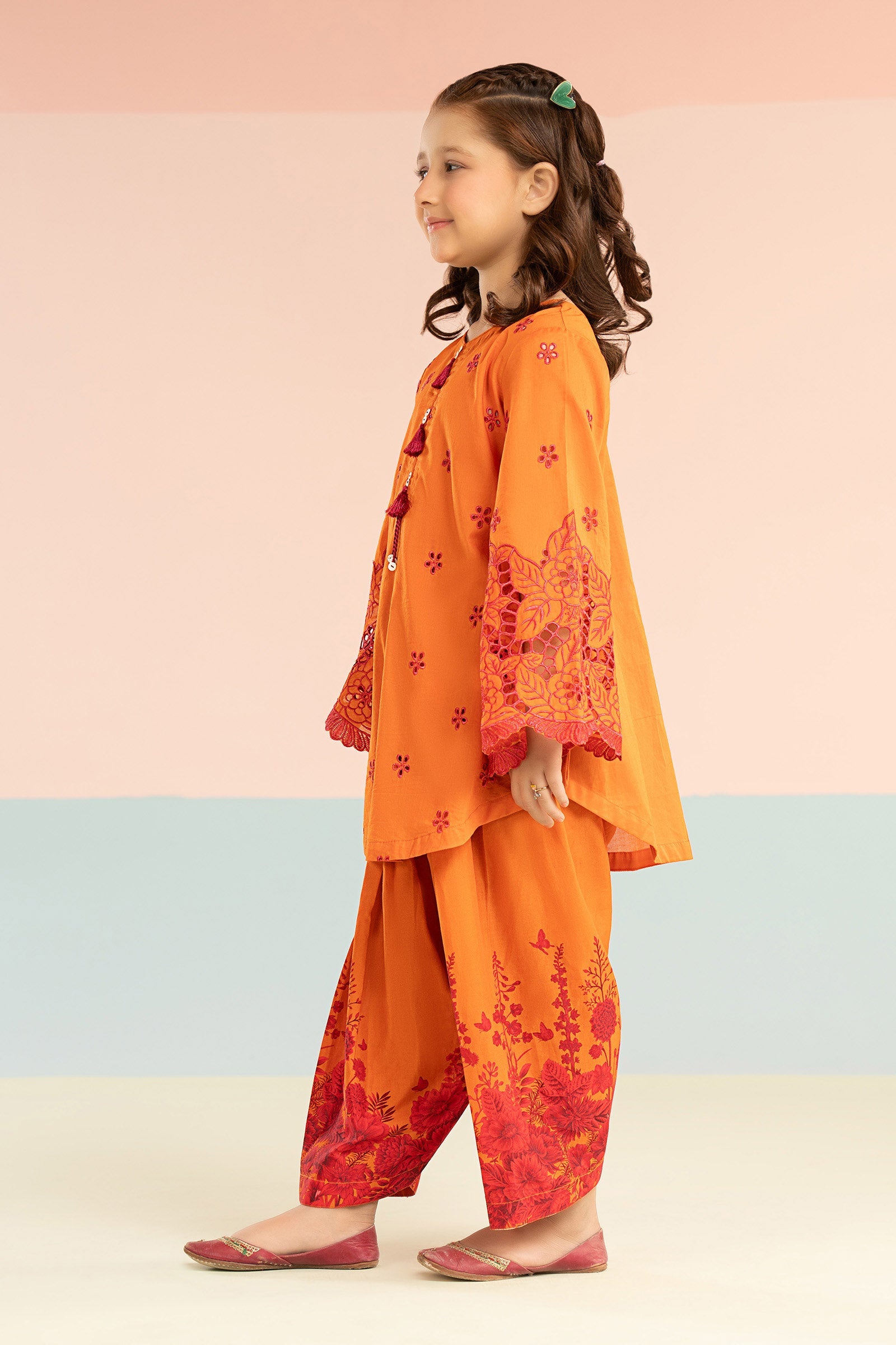 2 Piece Embroidered Lawn Suit - Kids Clothing - available at Maria Faisal in UK and USA.