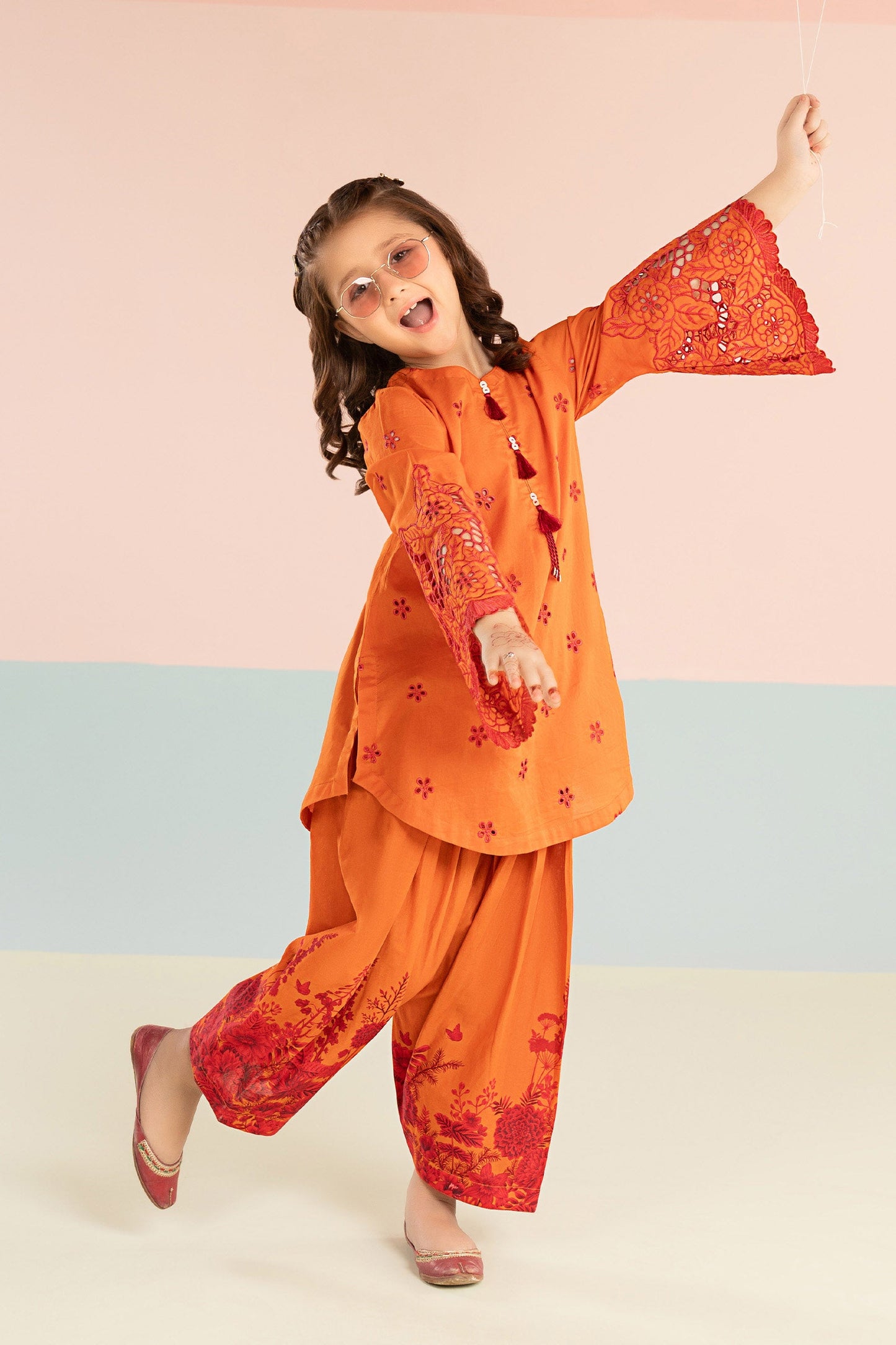 2 Piece Embroidered Lawn Suit - Kids Clothing - available at Maria Faisal in UK and USA.
