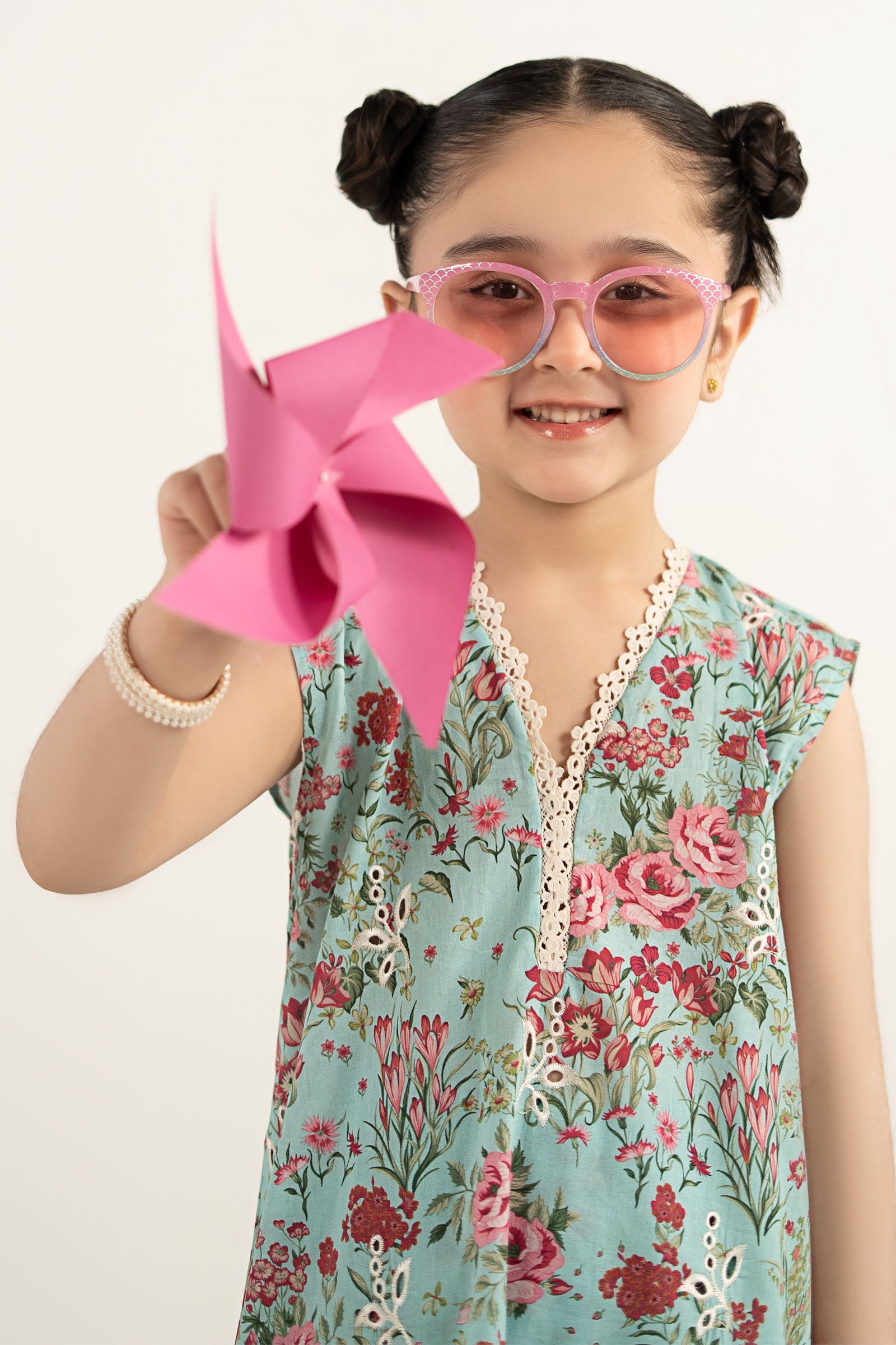 3 Piece Embroidered Lawn Suit - by Maria Faisal - Registered Vendor of : Maria B Kids - 100% Original Designer Dress