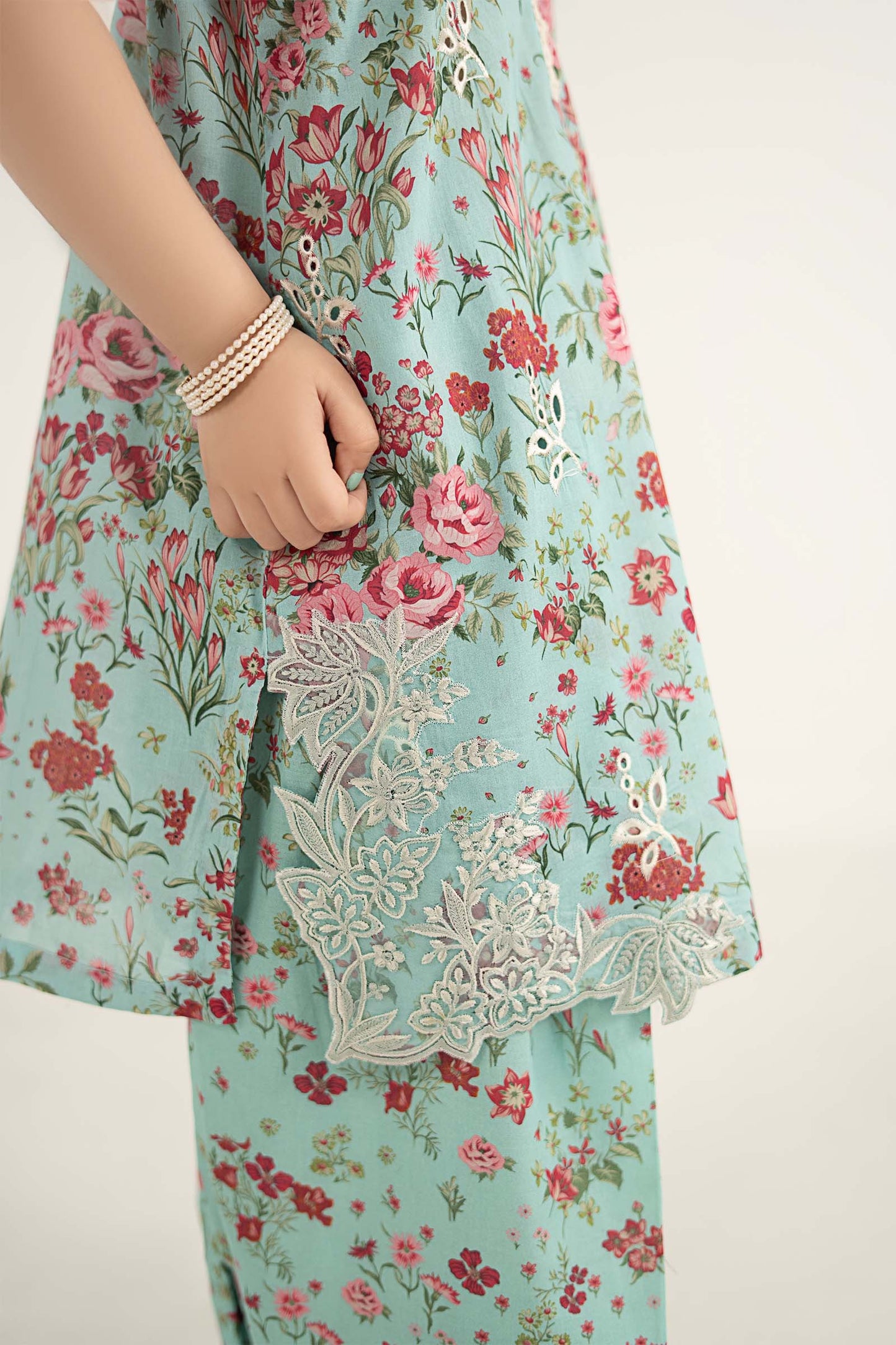3 Piece Embroidered Lawn Suit - by Maria Faisal - Registered Vendor of : Maria B Kids - 100% Original Designer Dress