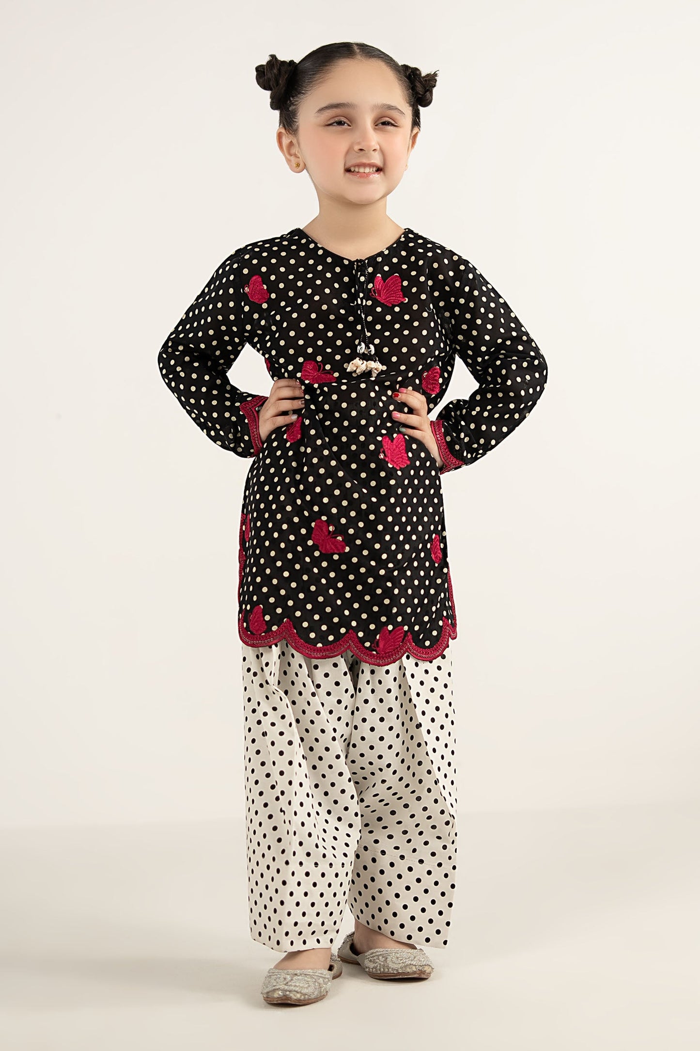 2 Piece Embroidered Lawn Suit - by Maria Faisal - Registered Vendor of : Maria B Kids - 100% Original Designer Dress