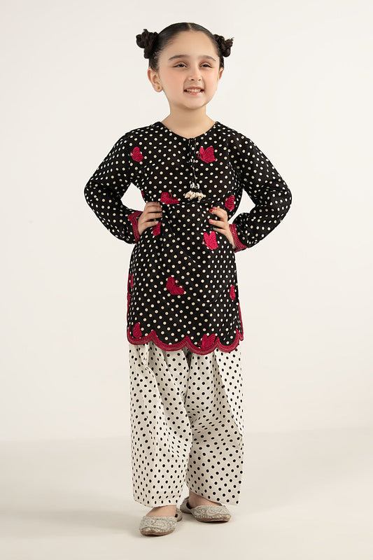 2 Piece Embroidered Lawn Suit - by Maria Faisal - Registered Vendor of : Maria B Kids - 100% Original Designer Dress