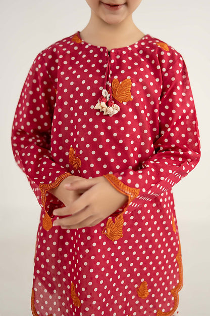 2 Piece Embroidered Lawn Suit - by Maria Faisal - Registered Vendor of : Maria B Kids - 100% Original Designer Dress