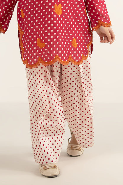 2 Piece Embroidered Lawn Suit - by Maria Faisal - Registered Vendor of : Maria B Kids - 100% Original Designer Dress