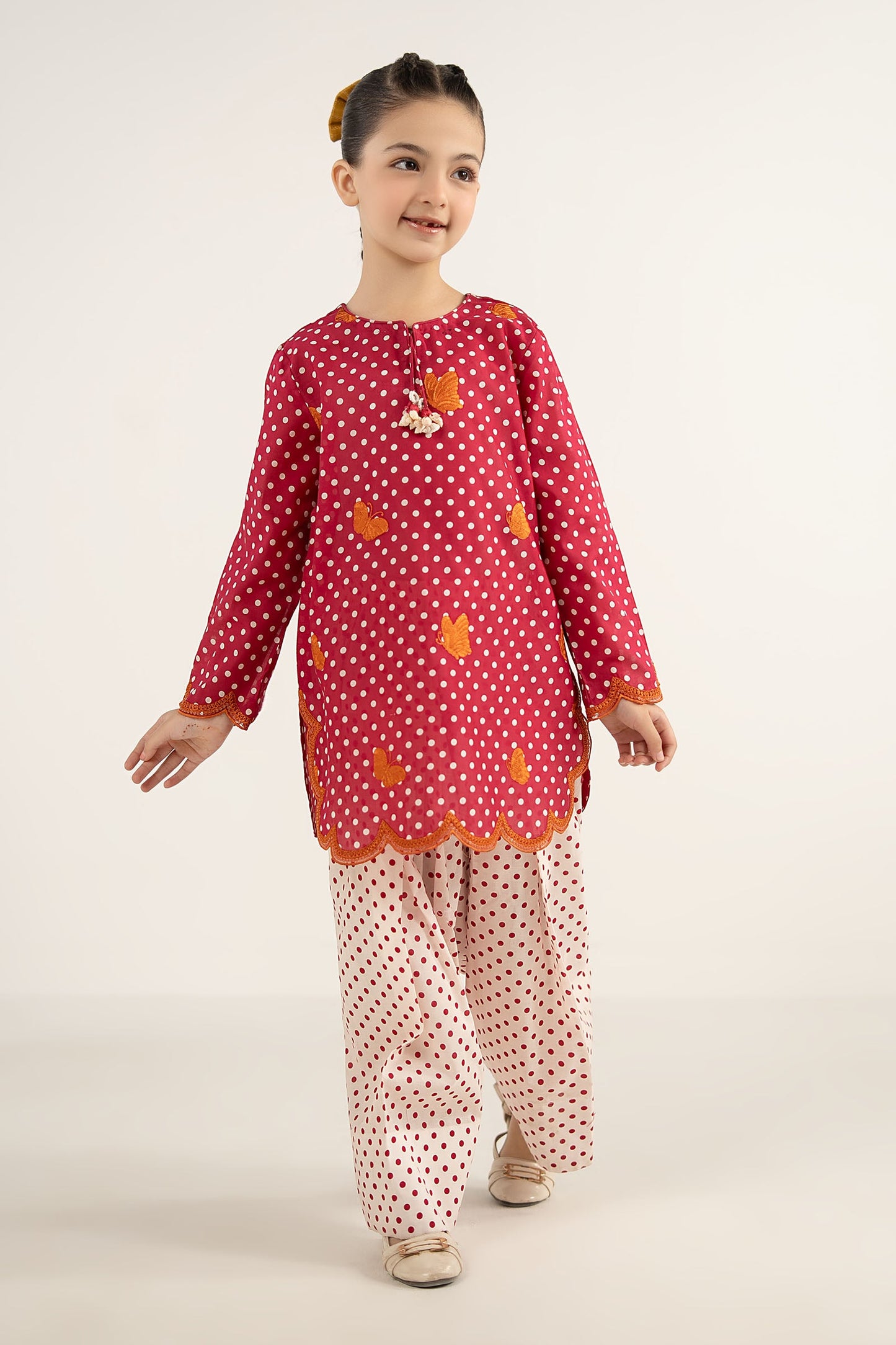 2 Piece Embroidered Lawn Suit - by Maria Faisal - Registered Vendor of : Maria B Kids - 100% Original Designer Dress