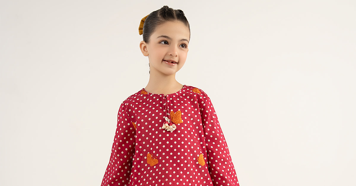 2 Piece Embroidered Lawn Suit - by Maria Faisal - Registered Vendor of : Maria B Kids - 100% Original Designer Dress