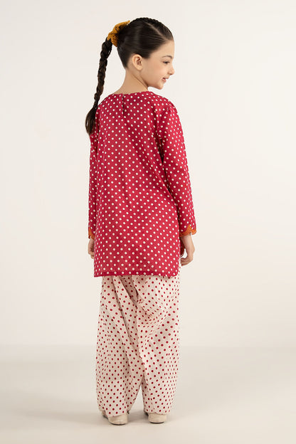 2 Piece Embroidered Lawn Suit - by Maria Faisal - Registered Vendor of : Maria B Kids - 100% Original Designer Dress