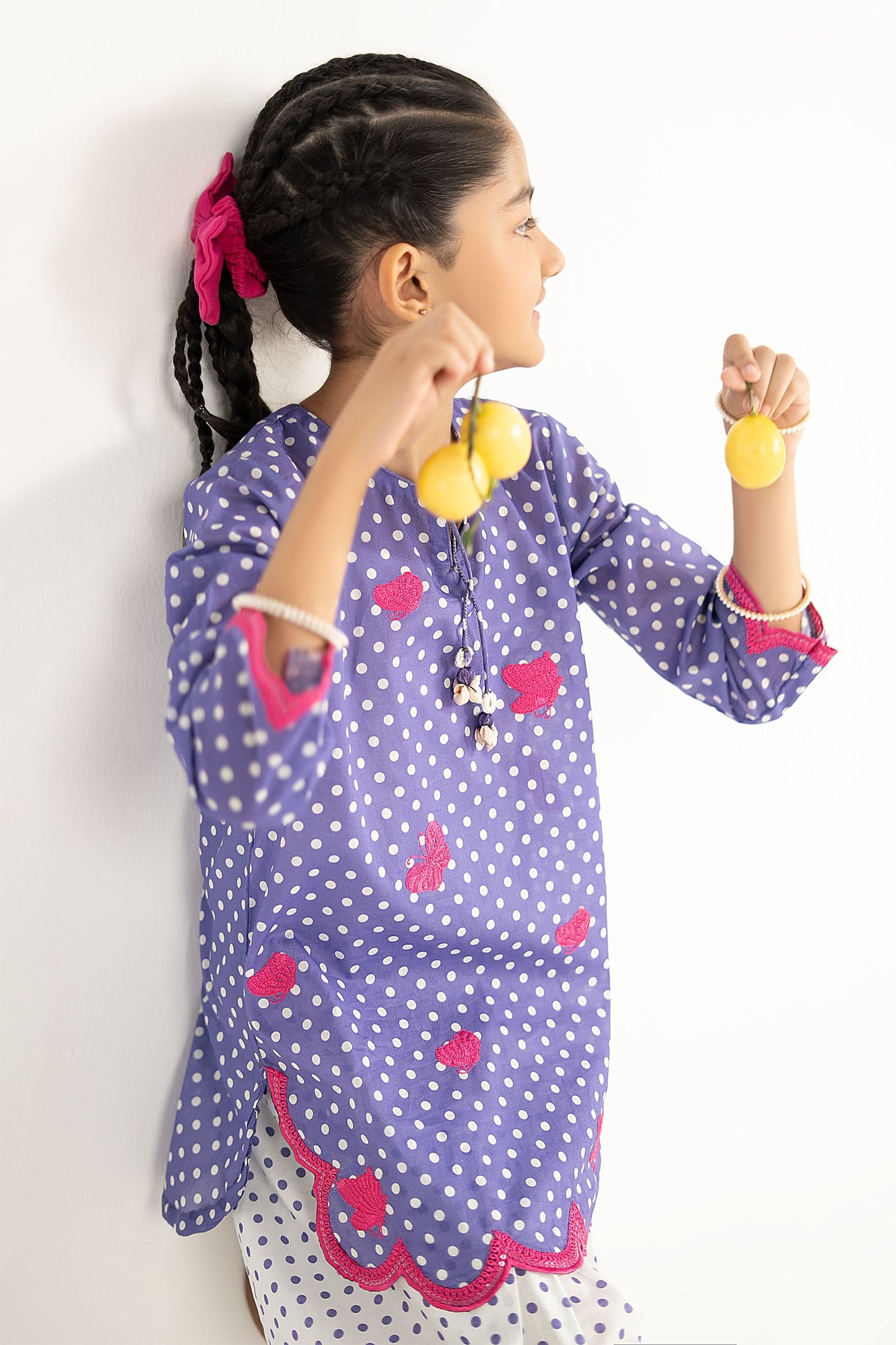 2 Piece Embroidered Lawn Suit - by Maria Faisal - Registered Vendor of : Maria B Kids - 100% Original Designer Dress