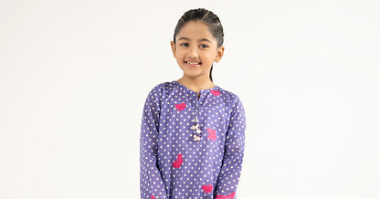 2 Piece Embroidered Lawn Suit - by Maria Faisal - Registered Vendor of : Maria B Kids - 100% Original Designer Dress