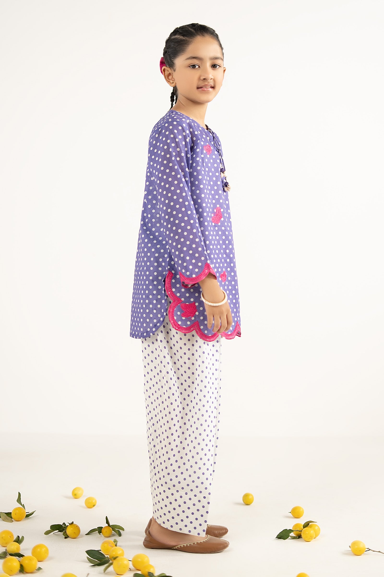 2 Piece Embroidered Lawn Suit - by Maria Faisal - Registered Vendor of : Maria B Kids - 100% Original Designer Dress