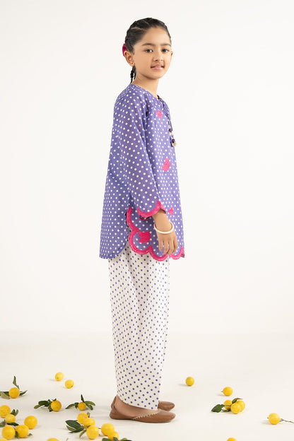 2 Piece Embroidered Lawn Suit - by Maria Faisal - Registered Vendor of : Maria B Kids - 100% Original Designer Dress