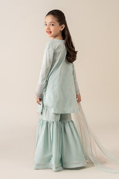 3 Piece Embroidered Lawn Suit - by Maria Faisal - Registered Vendor of : Maria B Kids - 100% Original Designer Dress