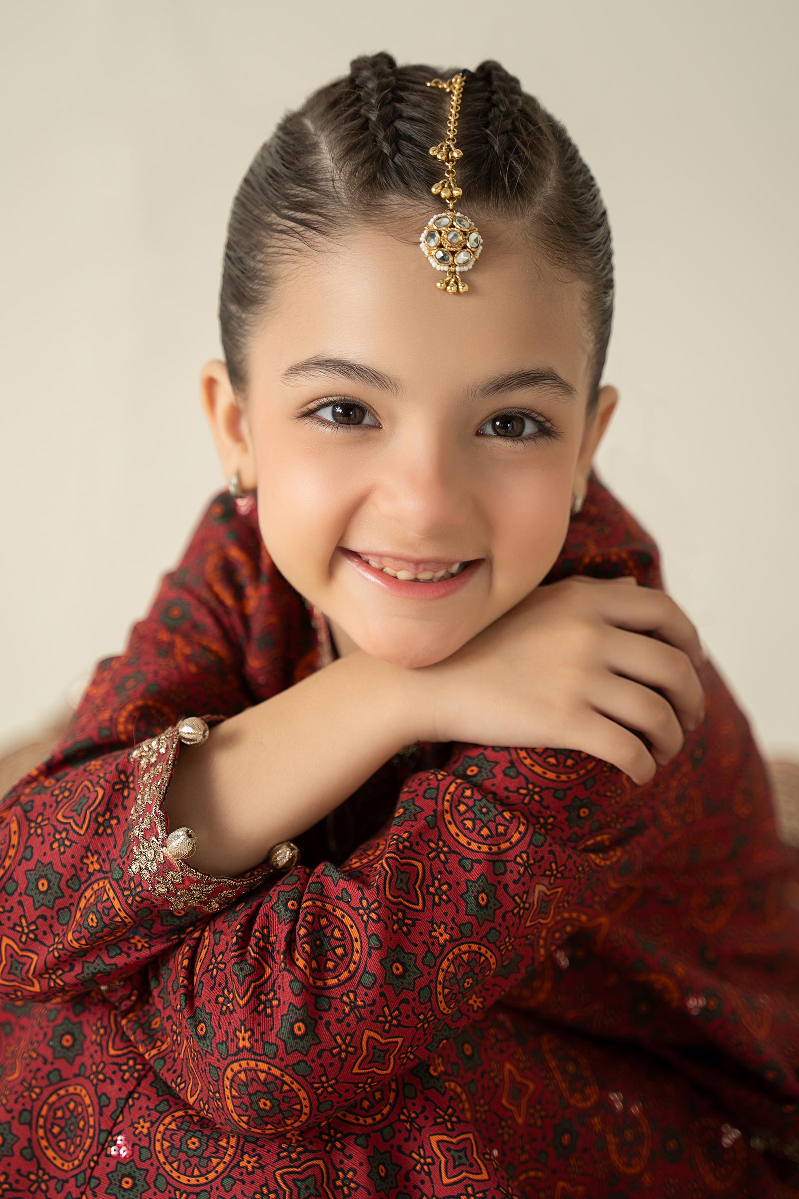 3 Piece Embroidered Slub Khaddar Suit - Kids Clothes - available at Maria Faisal in UK and USA