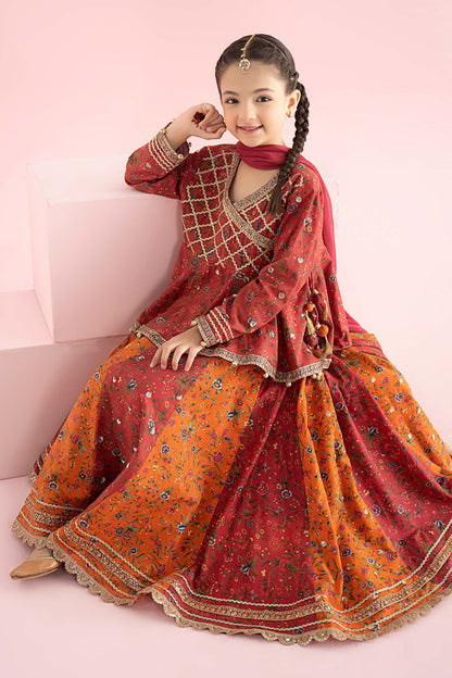 3 Piece Embroidered Khaddar Suit - Kids Clothes - available at Maria Faisal in UK and USA