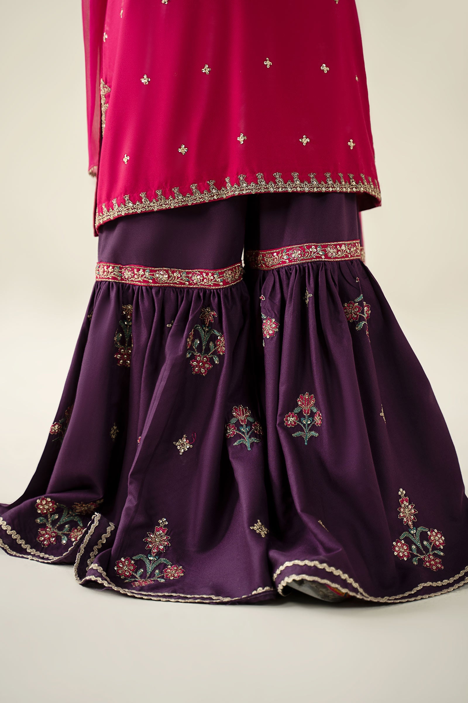 3 Piece Embroidered Linen Suit - Kids Clothes - available at Maria Faisal in UK and USA