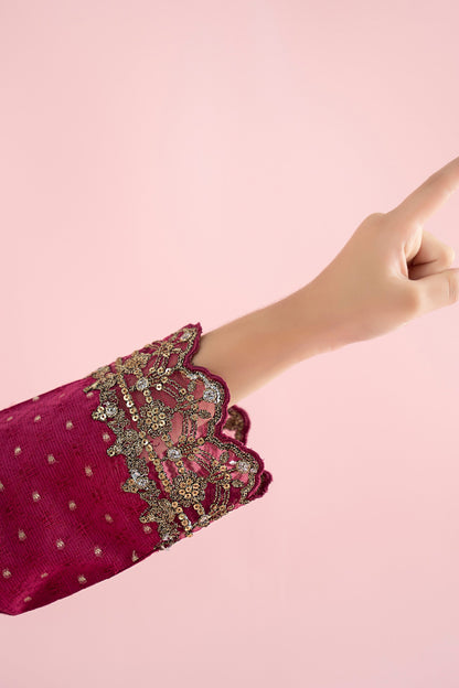 3 Piece Embroidered Filament Viscose Suit - Kids Clothes - available at Maria Faisal in UK and USA