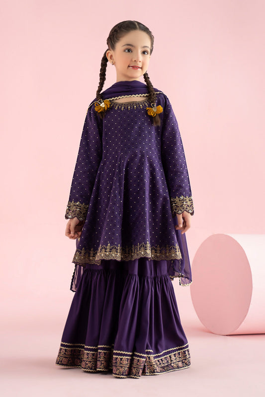 3 Piece Embroidered Filament Viscose Suit - Kids Clothes - available at Maria Faisal in UK and USA