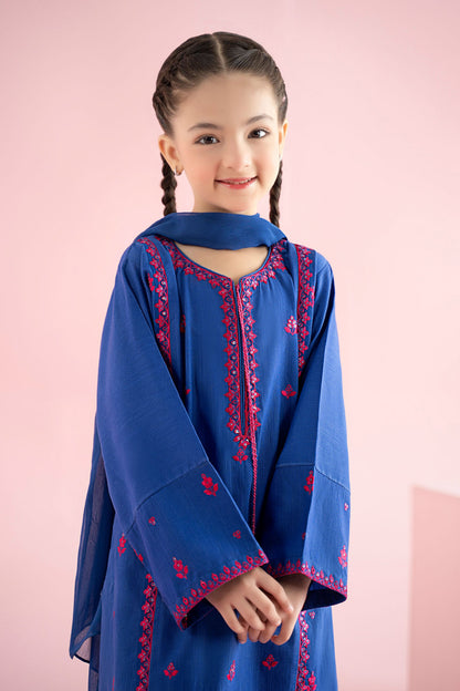3 Piece Embroidered Khaddar Suit - Kids Clothes - available at Maria Faisal in UK and USA