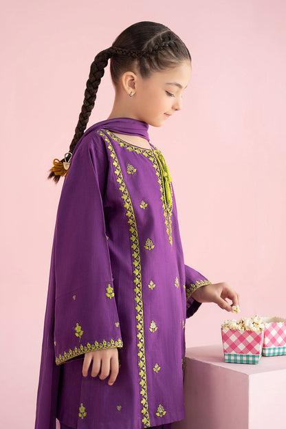 3 Piece Embroidered Khaddar Suit - Kids Clothes - available at Maria Faisal in UK and USA