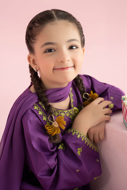 3 Piece Embroidered Khaddar Suit - Kids Clothes - available at Maria Faisal in UK and USA