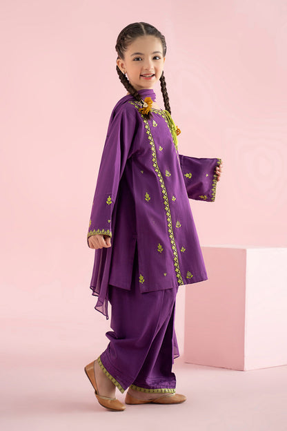 3 Piece Embroidered Khaddar Suit - Kids Clothes - available at Maria Faisal in UK and USA
