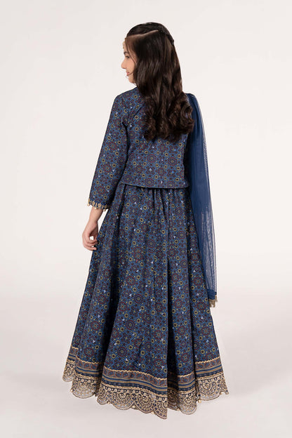 3 Piece Embroidered Slub Khaddar Suit - Kids Clothing - available at Maria Faisal in UK and USA.