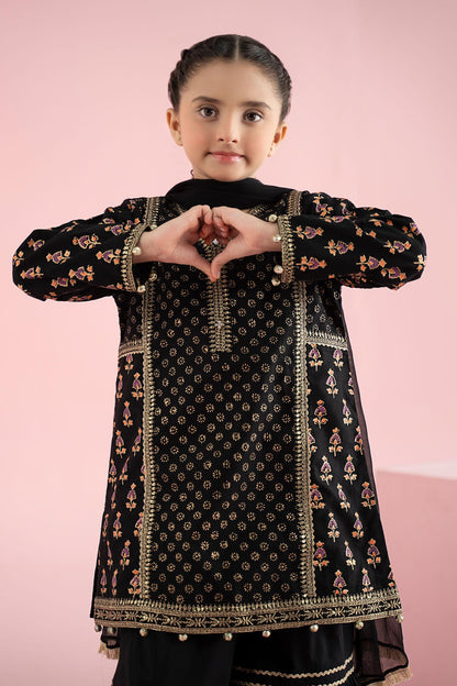 3 Piece Embroidered Karandi Suit - Kids Clothing - available at Maria Faisal in UK and USA.