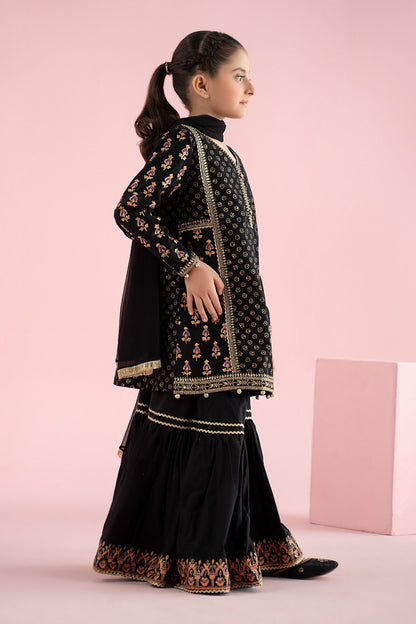 3 Piece Embroidered Karandi Suit - Kids Clothing - available at Maria Faisal in UK and USA.