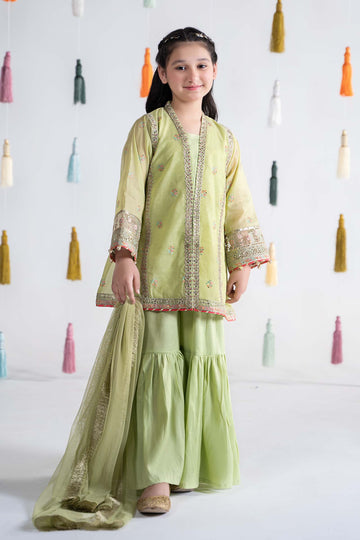 Maria B | 3 Piece Embroidered Paper Cotton Suit | MKS-EA24-04