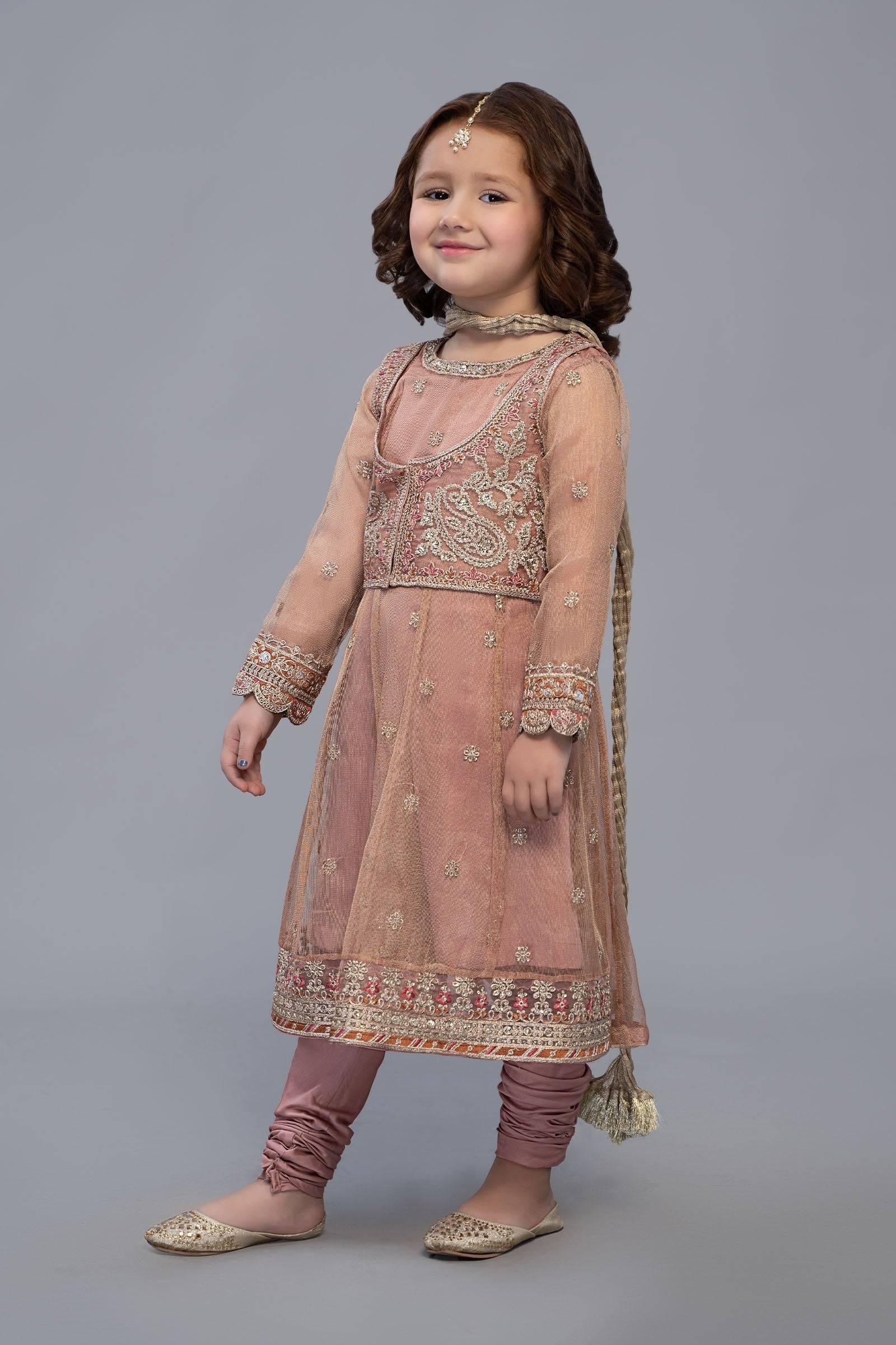Maria B | 3 Piece Embroidered Suit | MKS-EF23-01R1 by Maria Faisal - Registered Vendor of : Maria B - type : Kids Clothes - 100% original wedding dresses