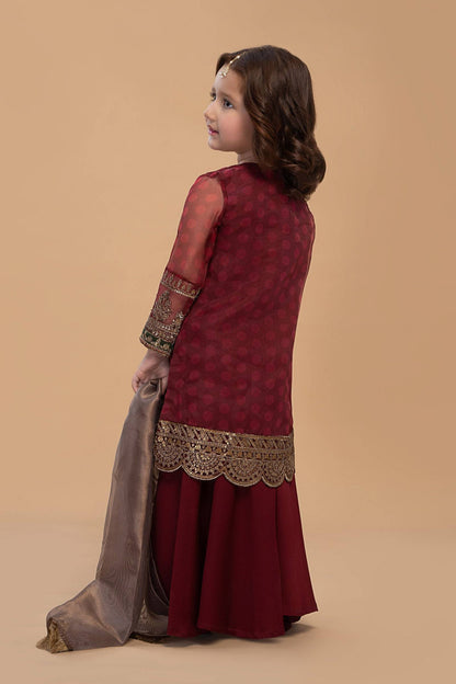 Maria B | 3 Piece Embroidered Lawn Suit | MKS-EF23-06R1 by Maria Faisal - Registered Vendor of : Maria B - type : Kids Clothes - 100% original wedding dresses