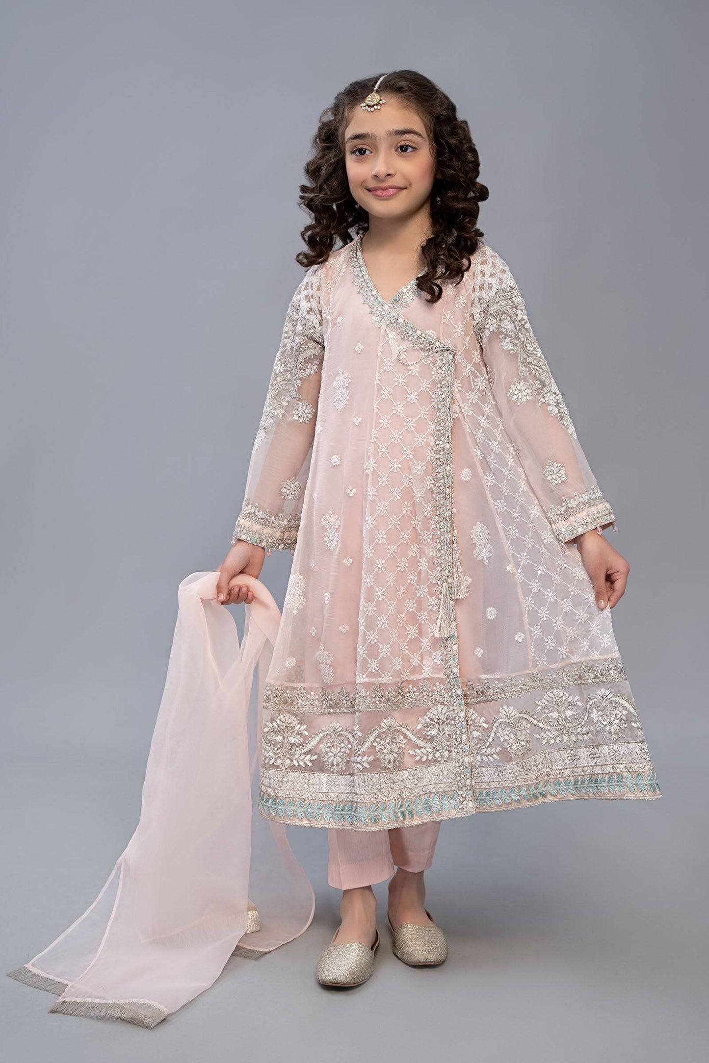 Maria B | 3 Piece Embroidered Suit | MKS-EF23-32R1 by Maria Faisal - Registered Vendor of : Maria B - type : Kids Clothes - 100% original wedding dresses