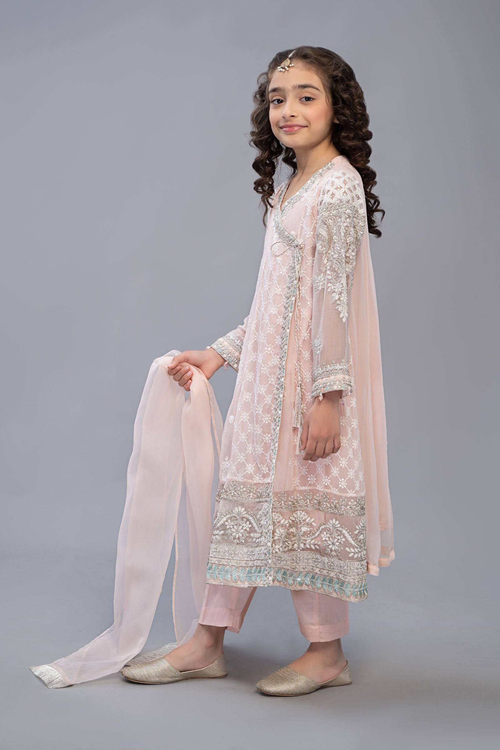 Maria B | 3 Piece Embroidered Suit | MKS-EF23-32R1 by Maria Faisal - Registered Vendor of : Maria B - type : Kids Clothes - 100% original wedding dresses