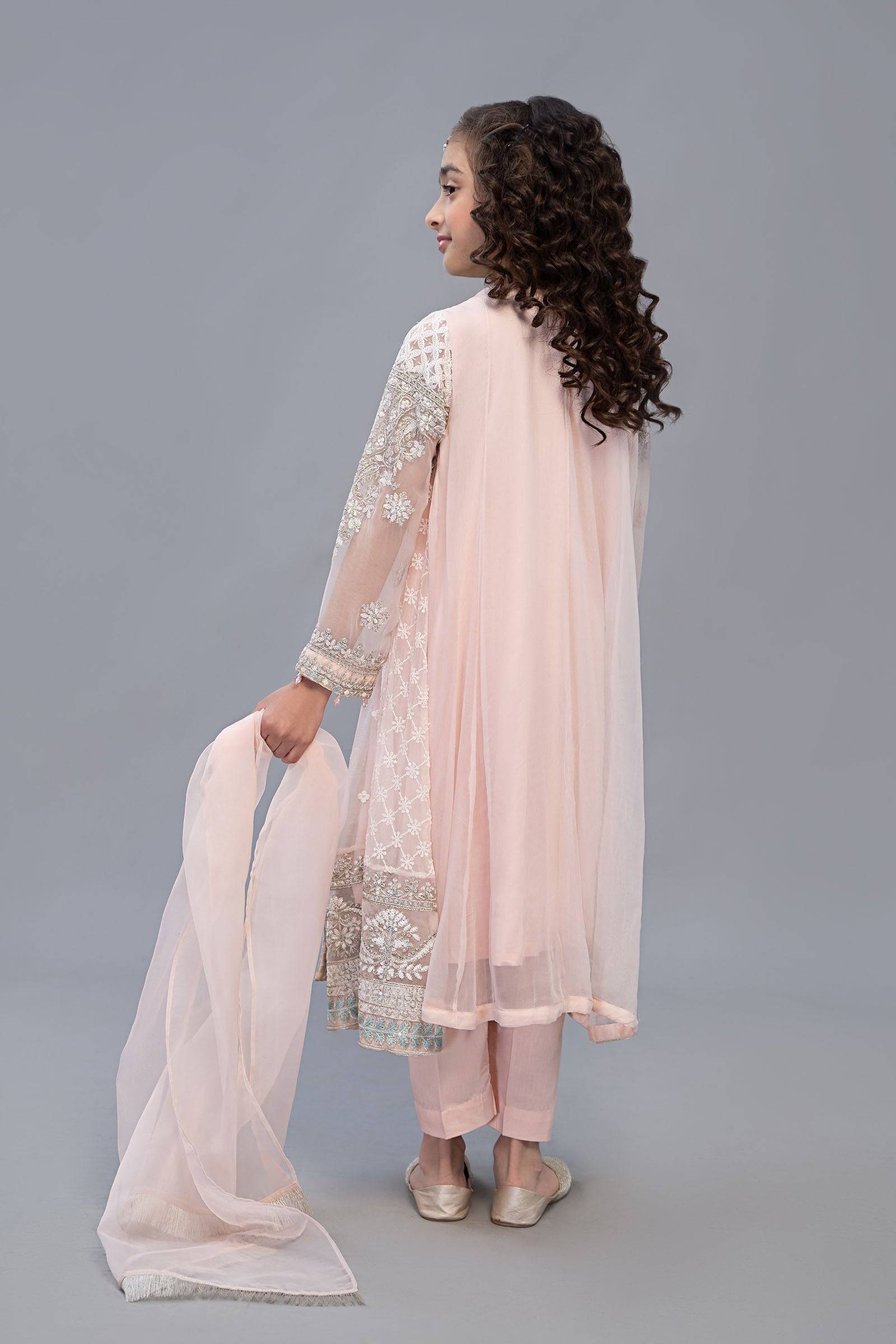 Maria B | 3 Piece Embroidered Suit | MKS-EF23-32R1 by Maria Faisal - Registered Vendor of : Maria B - type : Kids Clothes - 100% original wedding dresses