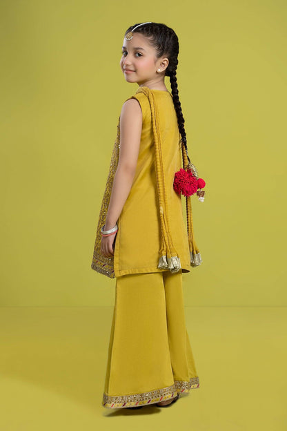 Maria B | 3 Piece Embroidered Organza Suit | MKS-EF24-14 by Maria Faisal - Registered Vendor of : Maria B - type : Kids Clothes - 100% original wedding dresses