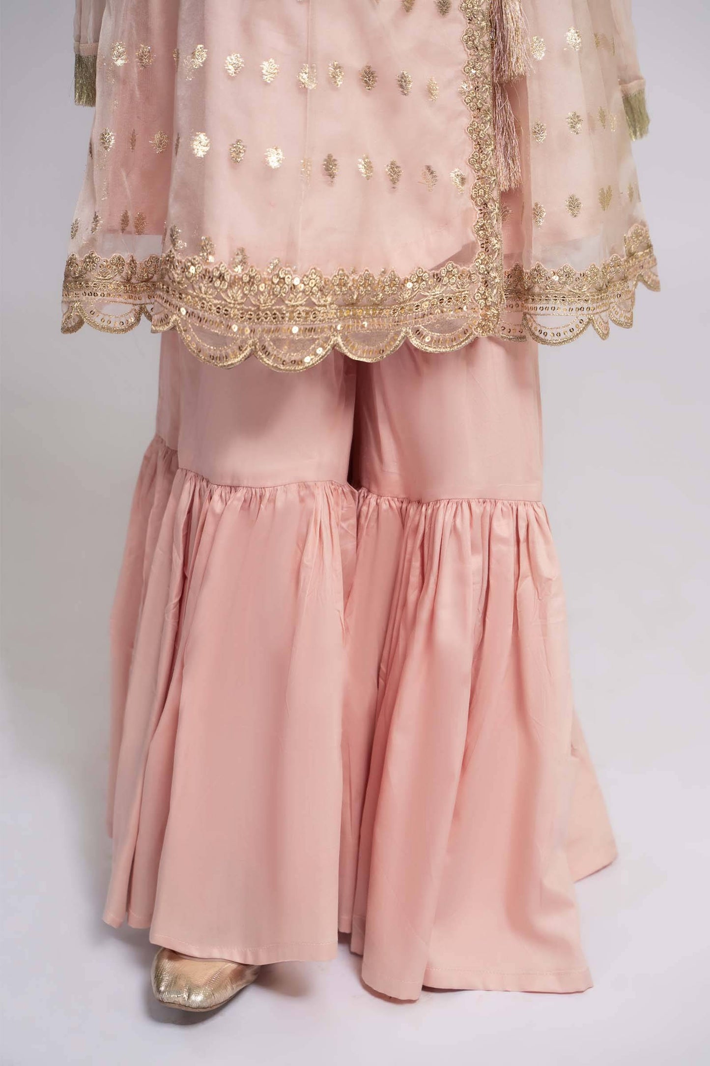 Maria B | 3 Piece Embroidered Organza Suit | MKS-EF24-18 by Maria Faisal - Registered Vendor of : Maria B - type : Kids Clothes - 100% original wedding dresses