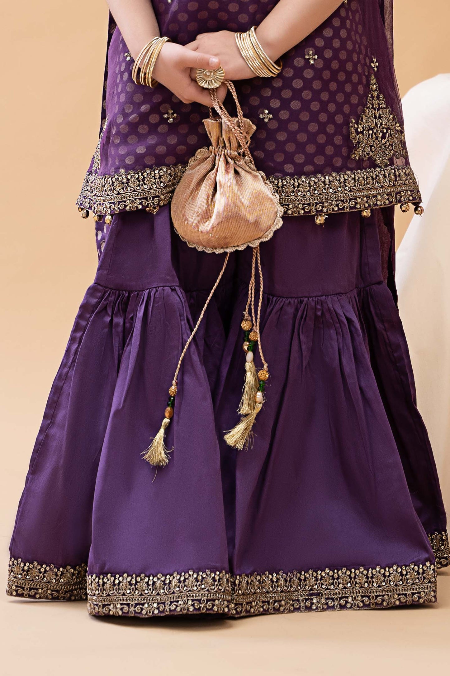 3 Piece Embroidered Suit - Kids Clothes - available at Maria Faisal in UK and USA