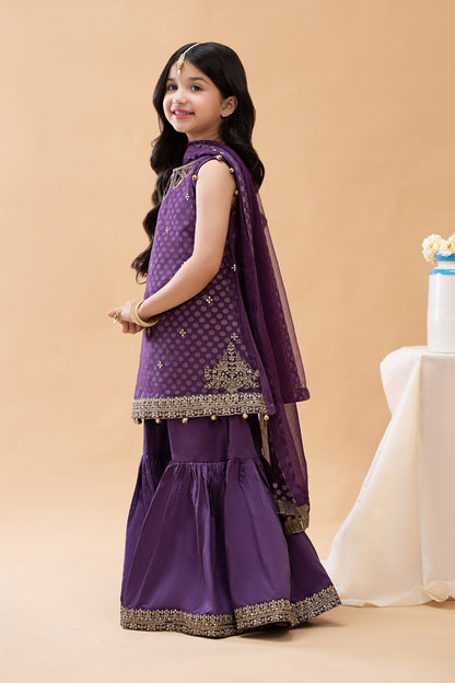 3 Piece Embroidered Suit - Kids Clothes - available at Maria Faisal in UK and USA